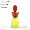 BBQ Tool Oil Bottle With Silicone Brush Oil Spray Baking Barbecue Grill Oil Dispenser Cookware Baking Kitchen Accessories - style b red