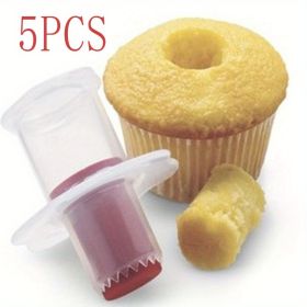 1pc Cupcake Corer And Filler, Reusable Cupcake Filler Tool, Cake Baking Tool, Kitchen Supplies - 5PCS