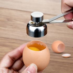 1pc; 304 Stainless Steel Egg Opener - Egg opener