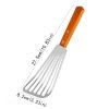 1pc Stainless Steel Frying Shovel For Egg Steak Fish Slice; Non-slip Frying Spatula; Leaky Shovel; Cookware; Kitchen Supplies - Default