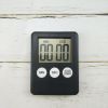 Cooking Timer LCD Digital Screen Clock Kitchen Countdown Timer Mechanical Digital Kitchen Timer Magnetic - Black