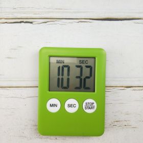 Cooking Timer LCD Digital Screen Clock Kitchen Countdown Timer Mechanical Digital Kitchen Timer Magnetic - Green