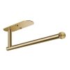 Kitchen Towel Holder; Cabinet Wall Mount Rack; Adhesive Tissue Holder; Tissue Roll Holder - Golden