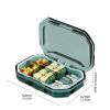 1pc Medicine Box; Portable Small Medicine Box For Seven Days A Week; Large-capacity Pill Organizer Storage Medicine Container - Green Large