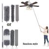 4/6pcs/set; Microfiber Duster Cleaning Kit; Extendable And Bendable Dusters With Long Extension Pole; R Washable Lightweight Dusters - Gray