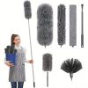 4/6pcs/set; Microfiber Duster Cleaning Kit; Extendable And Bendable Dusters With Long Extension Pole; R Washable Lightweight Dusters - 6pcs