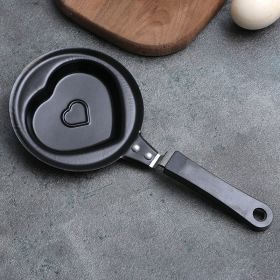 1pc Breakfast Mini Omelette Pan Creative Cute Cartoon Diy Omelette Pan Non-Stick Pan Kitchen Fried Egg Pan - Love Pattern