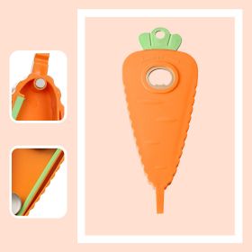 1pc Magnetic Bottle Opener; Carrot Shaped Labor-Saving Bottle Cap Screwer; Multifunctional Can Opener; Non-slip Beer Opener - Orange