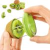 Cutter ABS Slicer Fruit Peeler Practical Portable for Daily Life Kiwi Digging Core for Daily Life - Green