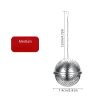 1pc 304 Stainless Steel Seasoning Ball; Thickened Ball Tea Strainer; Spice Filter; Kitchen Gadget - 304 Seasoning Ball - Medium