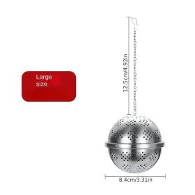 1pc 304 Stainless Steel Seasoning Ball; Thickened Ball Tea Strainer; Spice Filter; Kitchen Gadget - 304 Seasoning Ball - Large