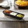 Better Homes & Gardens Dark Gray Square-Shaped Stoneware Condiment Dip - Better Homes & Gardens