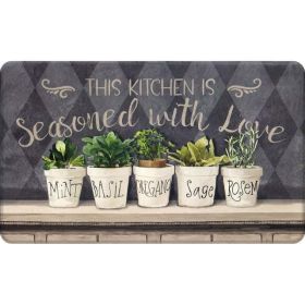 Better Homes & Gardens Multicolor Seasoned with Love Kitchen Mat, 18" x 30" - Better Homes & Gardens