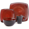 Better Homes & Gardens 16-Piece Dinnerware Set, Tuscan Red - Better Homes & Gardens