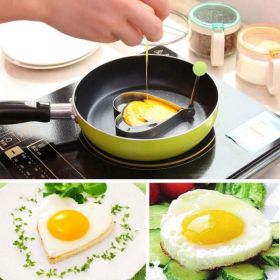 Stainless Steel 5 pc Egg and Pancake Mold Set - One Size