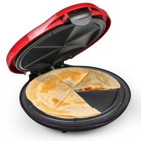 10 In. Electric Quesadilla Maker - red