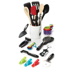 28-piece Kitchen Utensil & Gadget Set in Assorted Colors - Assorted