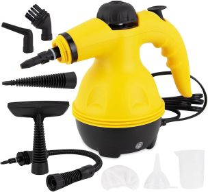 Handheld Steam Cleaner For Home Use, Steamer For Cleaning With Lock Button And 7 Accessory Kit Handheld Pressurized Steamer For Sofa, Bathroom, Car, F