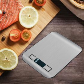 Kitchen Scale Stainless Steel Weighing For Food Diet Postal Balance Measuring LCD Precision Electronic Scales - 10 kg