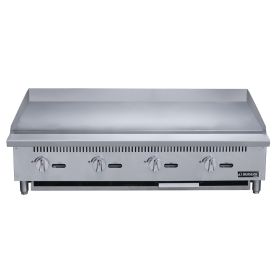 48" Griddler (24" Depth)  4-Burner Commercial  Griddle in Stainless Steel  with 4  legs - silver - stainless steel