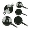 Aluminum Nonstick Midweight 13pcs Cookware Set Dishwasher Safe - black.