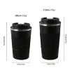 1pc; Stainless Steel Vacuum Insulated Tumbler; Coffee Travel Mug Spill Proof With Lid; Thermos Cup For Keep Hot/Ice Coffee; Tea And Beer - Green - 13o