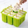 1pc New Summer Ice Cream Tools With Wooden Sticks Silicone Popsicle Molds Custom Mini Silicone Ice Cream Popsicle Mold - Blue