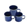 24 Piece Dinnerware Enamel Set - Blue