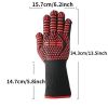 1pc Of BBQ Barbecue Gloves - 800 Degree Heat Resistant Gloves Fireproof And Flame Retardant Gloves In Microwave Oven - 1pc