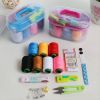 46pcs Portable Household Needle And Thread Sewing Tools Thread Kit Organizer Color Random - 46pcs