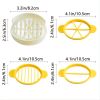 1pc 3 In 1 Egg Slicer; Multi-functional Egg Cutter; Kitchen Creative Tools - Yellow