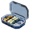 1pc Medicine Box; Portable Small Medicine Box For Seven Days A Week; Large-capacity Pill Organizer Storage Medicine Container - Green Large