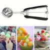 Portable Ice Cream Spoon, Stainless Steel Ice Cream Ball Spoon, Fruit Watermelon Potato Ball Digging Spoon, Kitchen Utensils - Type A