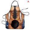 1pc Funny Muscle Man Kitchen Apron Sexy Women Cooking Pinafore Home Cleaning Tool - I