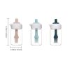 1pc Oil Dispenser; 2 In 1 Wide Opening Bottle With Silicone Brush; Glass Condiment Bottles For Kitchen Cooking; BBQ; Baking - Green