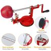 3In 1 Apple Peeler Manual Rotation Potato Fruit Core Slicer Kitchen Hand Cracking Corer - Red