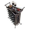 Silvano Wine Rack 5x5 with Removable Tray; Dark Bronze - 87523