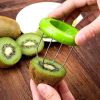 Cutter ABS Slicer Fruit Peeler Practical Portable for Daily Life Kiwi Digging Core for Daily Life - Green