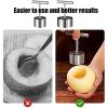 2pcs Apple Corer Tool 304 Stainless Steel Multifunction Apple Pear Core Separator Kitchen Tool; Easy To Use Durable Apple Corer Remover - L+S