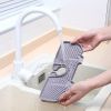 1pc Sink Drain Mat; Sink Faucet Splash Guard; Silicone Faucet Handle Drip Catcher Tray; Countertop Fast Drying Faucet Absorbent Mat For Kitchen; Bathr