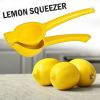 Heavy Duty Metal Orange Citrus Lemon Squeezer Manual Fruit Juicer Press Tool - Yellow