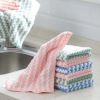 30x30cm 5/10PCS Kitchen Scouring Pad Towel Dishcloth Household Rags Gadget Microfiber Non-stick Oil Table Cleaning Cloth Wipe - 10PCS