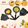 1pc Breakfast Mini Omelette Pan Creative Cute Cartoon Diy Omelette Pan Non-Stick Pan Kitchen Fried Egg Pan - Bear Pattern