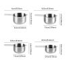 1 Set Stainless Steel Measuring Cups & Spoons Set; Cups And Spoons; Kitchen Gadgets For Cooking & Baking (4+6) 0.86lb - Stainless Steel