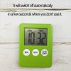 Cooking Timer LCD Digital Screen Clock Kitchen Countdown Timer Mechanical Digital Kitchen Timer Magnetic - Grey