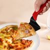 1pc; Cake Server; Stainless Steel Pizza Shovel; Black Red Cake Knife Cake Cutter; Pizza Pie Server; Kitchen Baking Tool; Household Item - Red