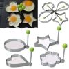 Stainless Steel 5 pc Egg and Pancake Mold Set - One Size