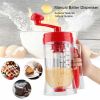 Batter Mixer, Handheld Manual Pancake Cake Batter Mixer Dispenser Baking Tool - Cake Batter Mixer