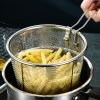 1pc Frying Strainer Basket Frying Net Hedge Noodle Spoon Frying Net Frying Basket Frying Leak Net French Fries Kitchen Foldable - 1pc Frying Strainer