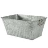 Better Homes & Gardens- Large Rectangle Galvanized Tub, 22 in L x 15 in W x 10 in H - Bar & Wine Tools